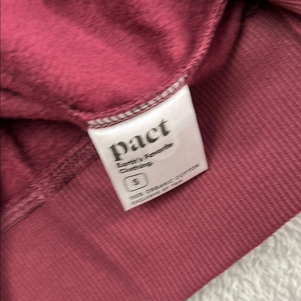 NEW Pact S Womens‎ Red Burgundy Hoodie Unisex One-for-All Hoodie - Picture 9 of 12